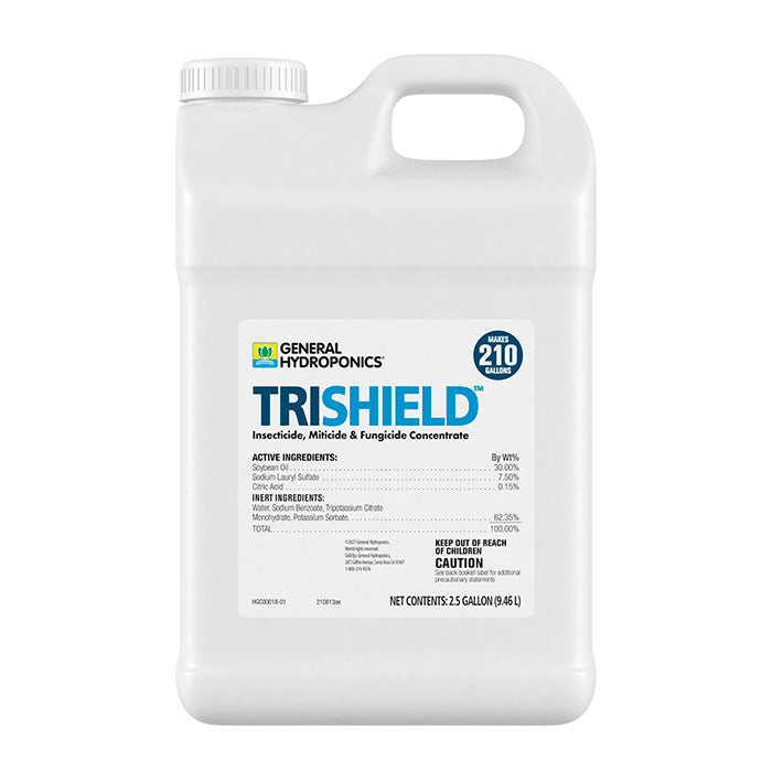 General Hydroponics TriShield Insecticide, Miticide & Fungicide Concentrate, 2.5 Gallon