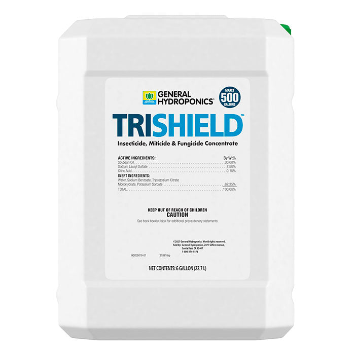 General Hydroponics TriShield Insecticide, Miticide & Fungicide Concentrate, 6 Gallon