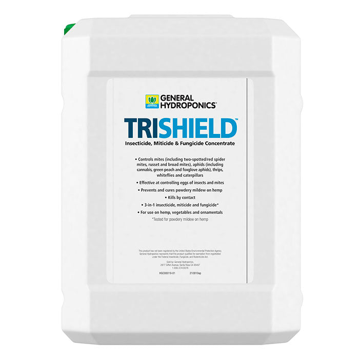 General Hydroponics TriShield Insecticide, Miticide & Fungicide Concentrate, 6 Gallon