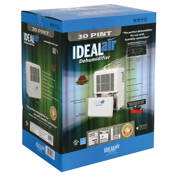 Ideal-Air 22 Pint Dehumidifier - Up to 30 Pints Per Day