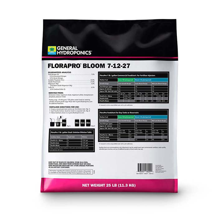 General Hydroponics FloraPro Bloom, 25 lb.