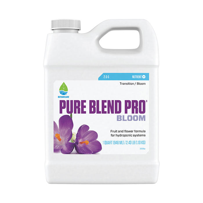 Botanicare Pure Blend Pro Bloom Hydroponic Formula, 1 Quart