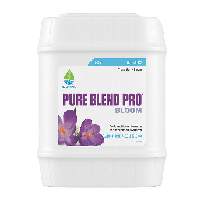 Botanicare Pure Blend Pro Bloom Hydroponic Formula, 5 Gallon