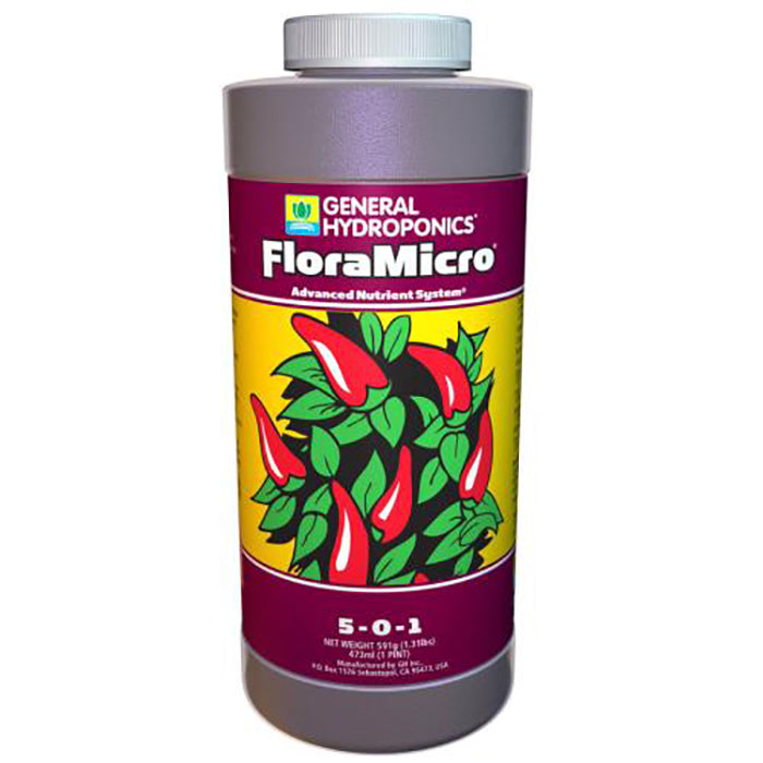 General Hydroponics FloraMicro, 1 Pint