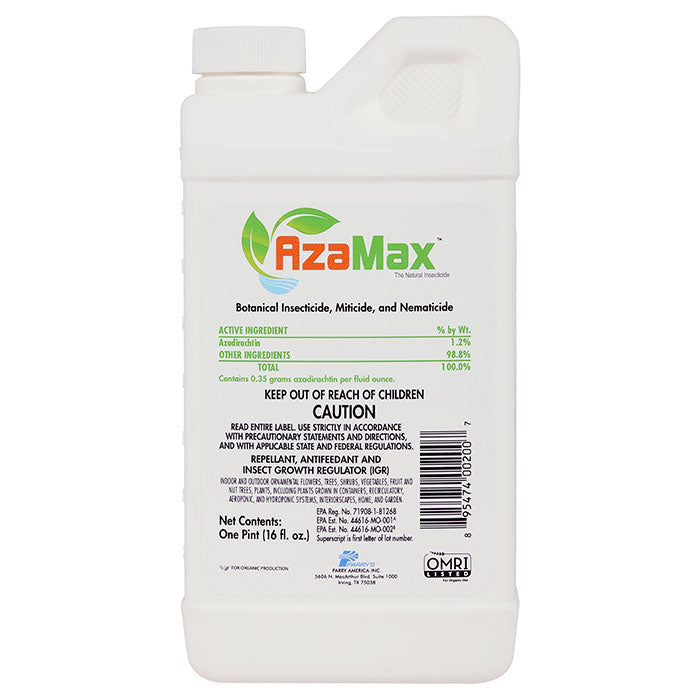 General Hydroponics AzaMax Insecticide, Miticide, & Nematicide Concentrate, 16 oz.