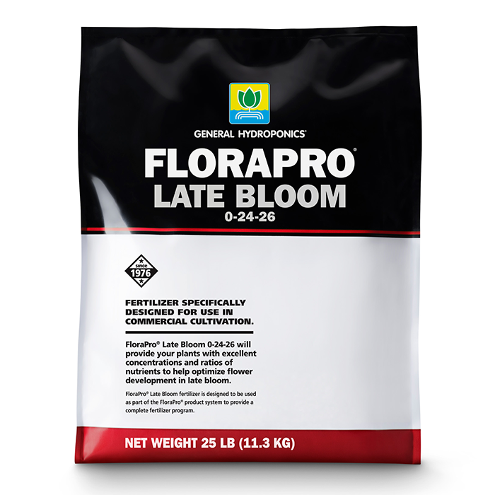 General Hydroponics FloraPro Late Bloom Soluble, 25 lbs.