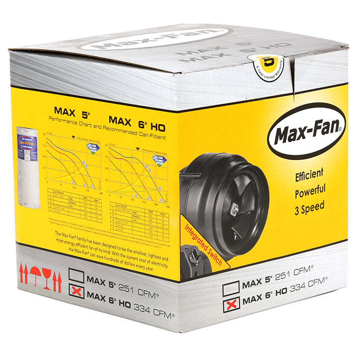 Can-Fan Max-Fan Mixed Flow Inline Fan, 6 Inch - 334 CFM