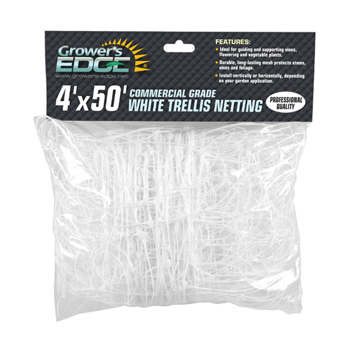 Grower's Edge Commercial Grade Trellis Netting 4 ft x 50 ft - 25 Pack