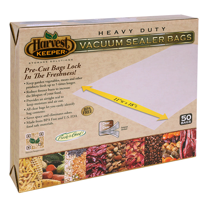 Harvest Keeper Pre-Cut Vacuum Seal Bags - Pack of 50