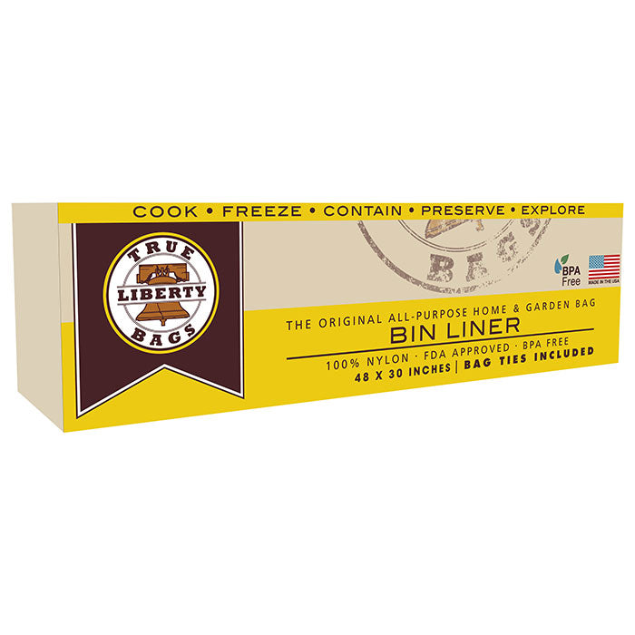 True Liberty Bags All Purpose Bin Liners 48 Inch x 30 Inch, Pack of 25
