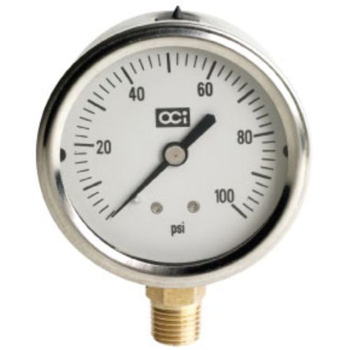Netafim Liquid Filled Pressure Gauge, 0 - 100 PSI (GAUGE100)