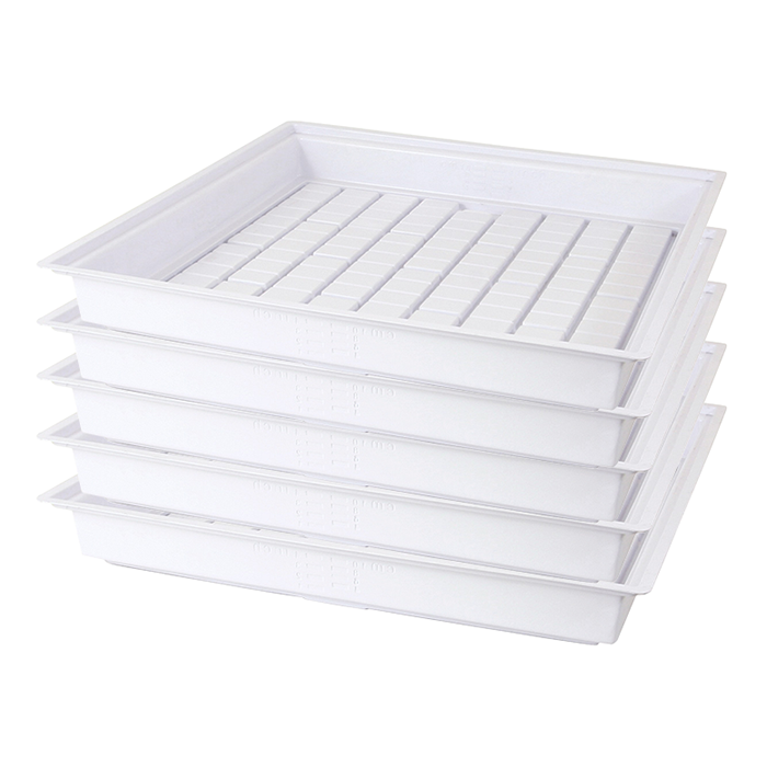 Active Aqua Flood Table, White, 4' x 4', Pack of 5
