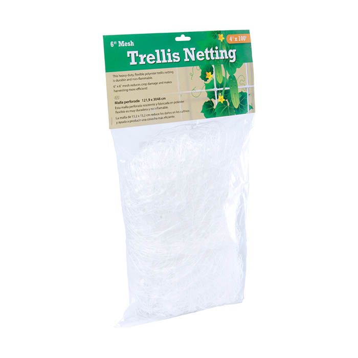 Hydrofarm Trellis Netting 4' x 100', 6" Mesh, Non-Woven