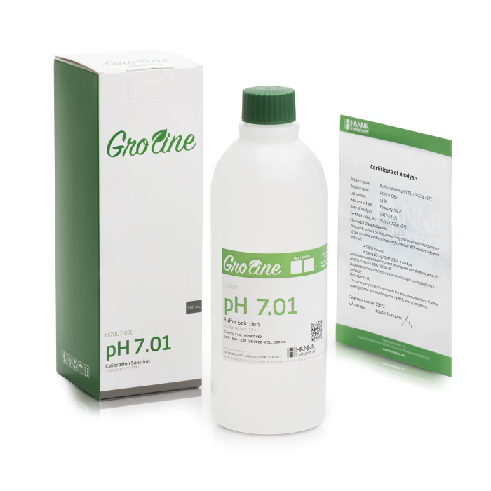 Hanna Instruments GroLine pH 7.01 Calibration Buffer