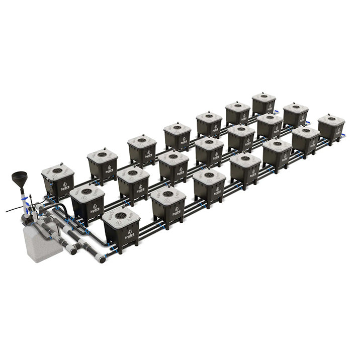 HydraMax Professional RDWC Hydroponic System, 3-Row, 21-Site System
