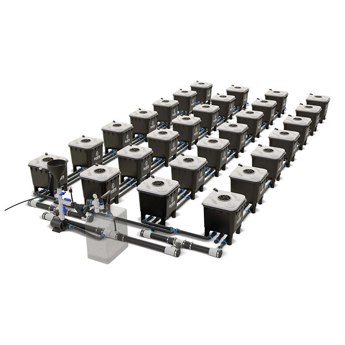 HydraMax Professional RDWC Hydroponic System, 4-Row, 28-Site System