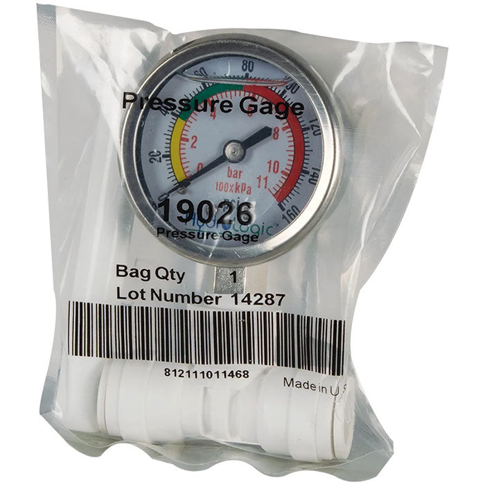 Hydro Logic Evolution-RO Pressure Gauge, 1/2" (HL19026)