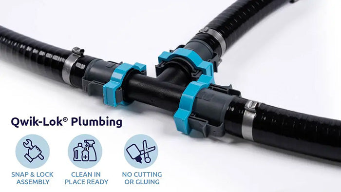 HydraMax Professional RDWC Hydroponic System, 2-Row, 8-Site System