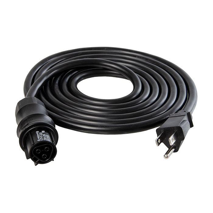 Iluminar Wieland Female to Male 15 ft Power Cord for DE & CMH Fixtures, NEMA 5-15 Plug - 120 Volt