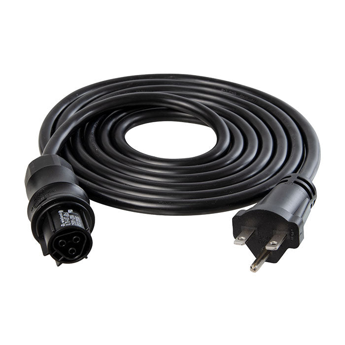 Iluminar Wieland Female to Male 15 ft Power Cord for DE & CMH Fixtures, NEMA 6-15 Plug - 240 Volt