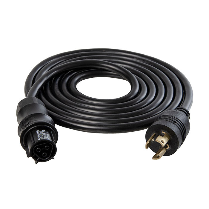 Iluminar Wieland Female to Male 15 ft Power Cord for DE & CMH Fixtures, NEMA L7-15 Twist Lock - 277 Volt