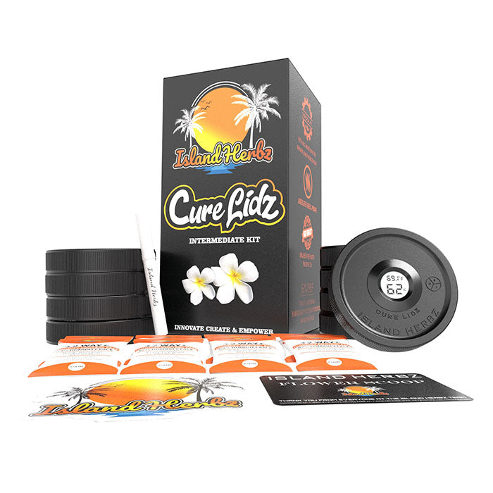 Island Herbz Canna Cure Intermediate Kit, 8 Lids