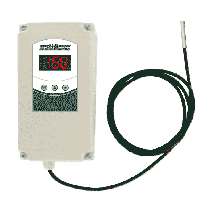 J&D Manufacturing Dual Stage Weatherproof Digital Thermostat