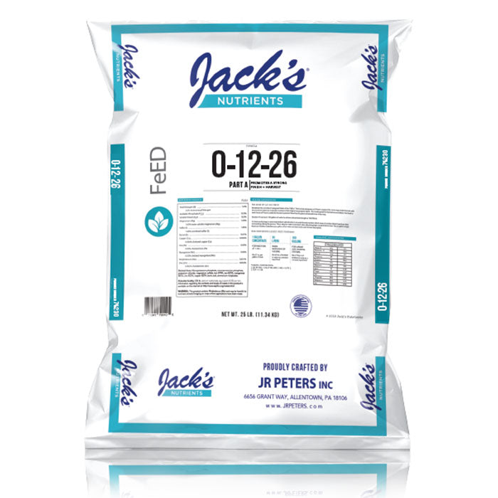 Jack's Professional Nutrients Part A 0-12-26 Water Soluble Fertilizer, 25 lbs.