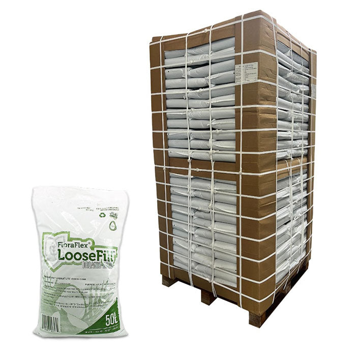 FloraFlex LooseFill Coco Coir Bag, 60% WHC, 50 Liter, Pallet of 104