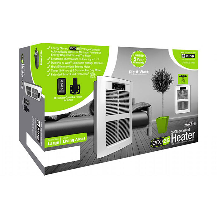King Electric LPW ECO2S Electronic Wall Heater