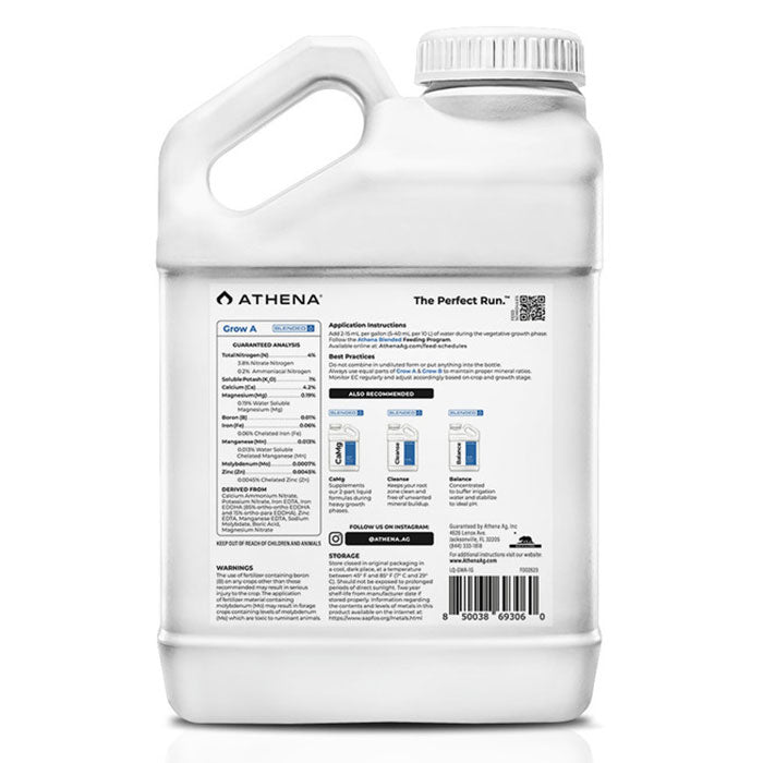 Athena Blended Grow A 4-0-1, 1 Gallon