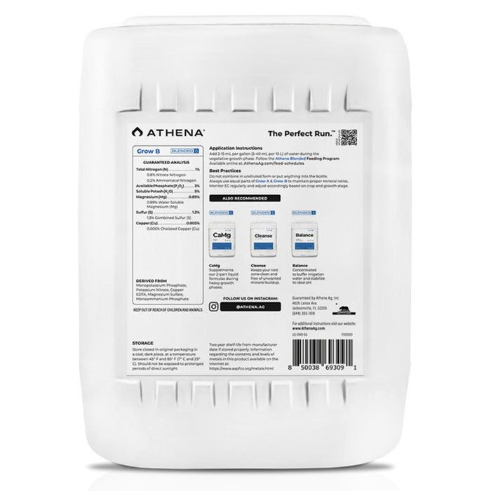 Athena Blended Grow B 1-3-5, 5 Gallon