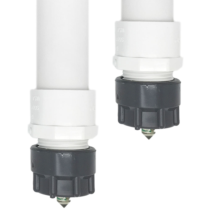Agrowtek SXL Liquid Sensor Mount System Cap Kit, Tapped Cap & 1" PVC Fitting With Flange Kit