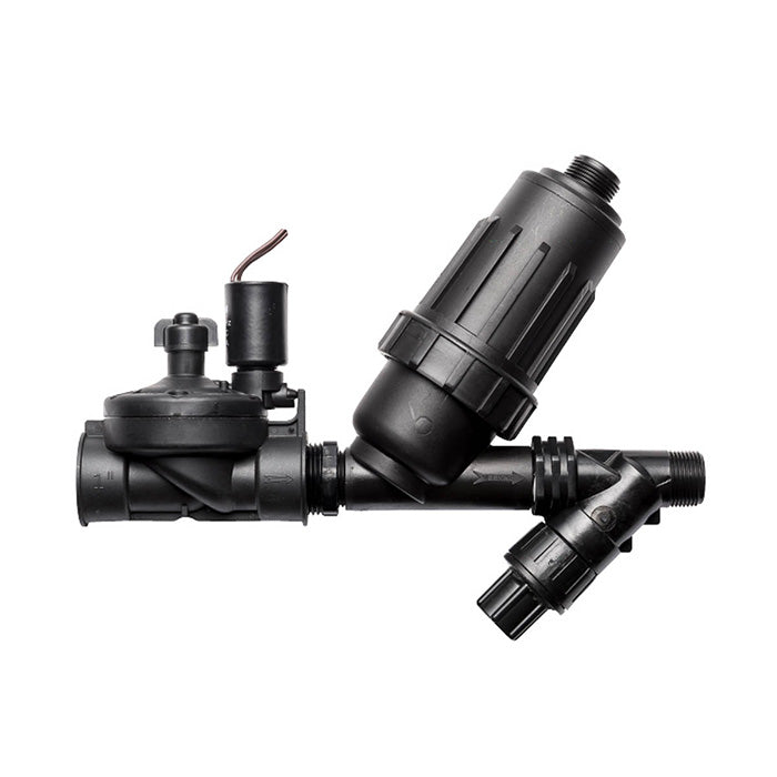 Netafim Low Volume Control Zone Kit, 1" Valve, 3/4" High Flow Pressure Regulator, 3/4" Screen Filter (LVCZSF10075-HFHP)