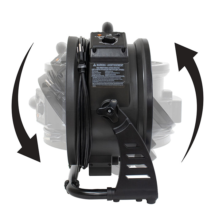 XPOWER M-25 Axial Air Mover with Ozone Generator, 5000 mg/hr.