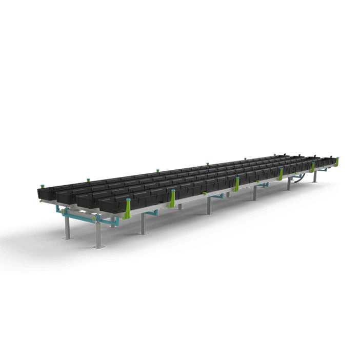 Botanicare Gutter Tray Slide Bench: 5 Foot Width x 43.5 Foot System Length x 30 Inch Height