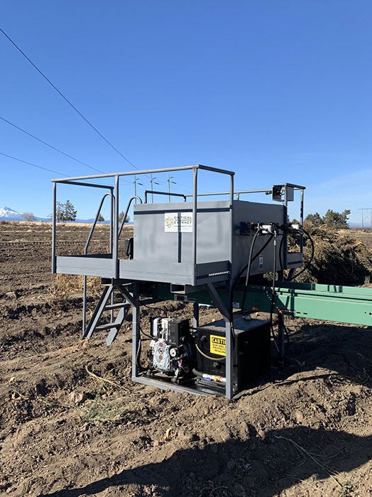 Critical Extract MAXPRO 4 ft Vertical 1-40+ Acre Industrial Bucking Machine - Gas Engine & Hydraulic Drive