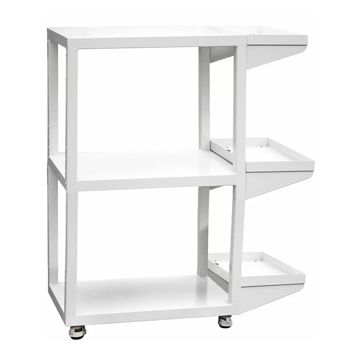 Across International 3-Shelf Steel Mobile Cart for 0.9 and 1.9 CF Ovens