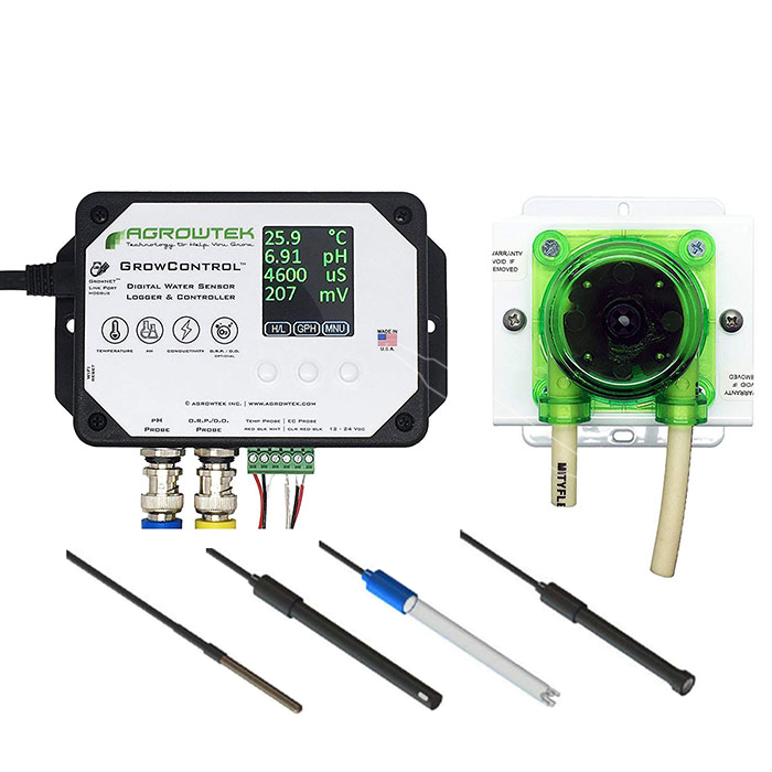 Agrowtek GrowControl MDX AgrowDose Mini Dosing Controller System With Peristaltic Pumps