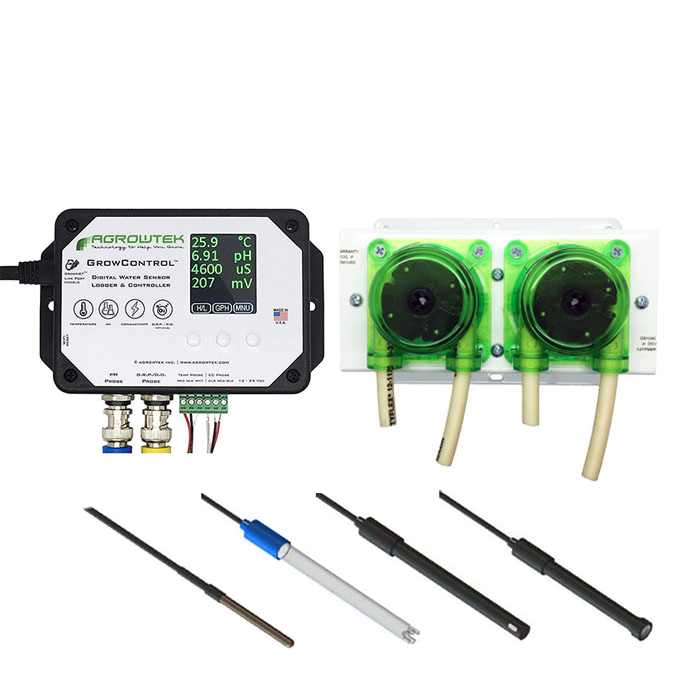 Agrowtek GrowControl MDX AgrowDose Mini Dosing Controller System With Peristaltic Pumps