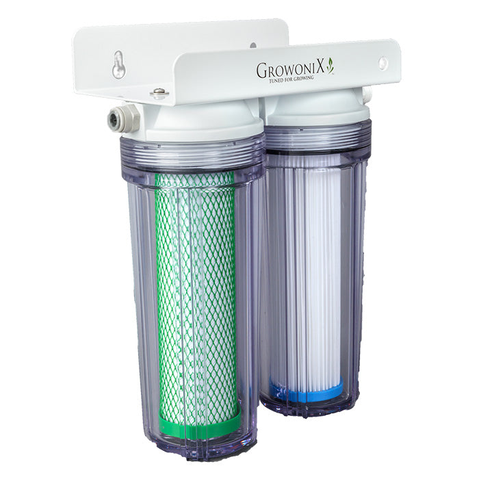 GrowoniX 1400 GPD Mini Scrub Dechlorinator and Sediment Filter System with KDF/CAT Premium Carbon Filter