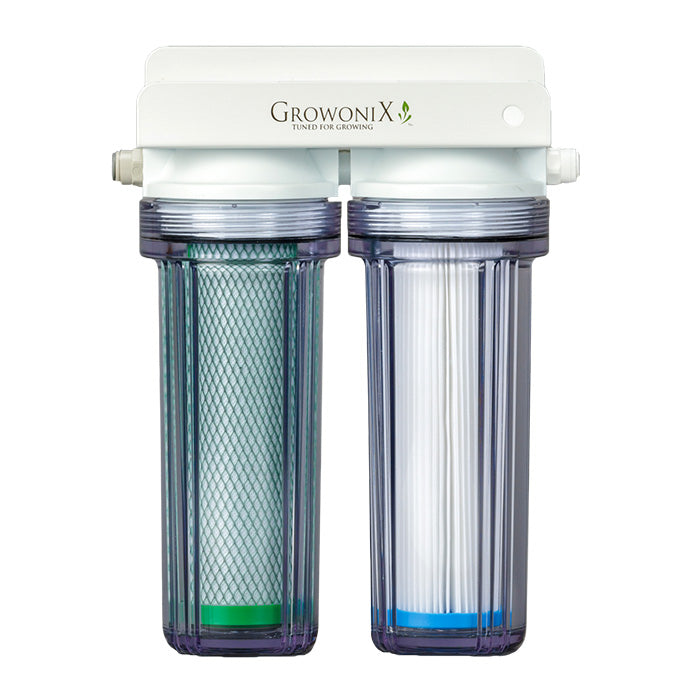 GrowoniX 1400 GPD Mini Scrub Dechlorinator and Sediment Filter System with KDF/CAT Premium Carbon Filter