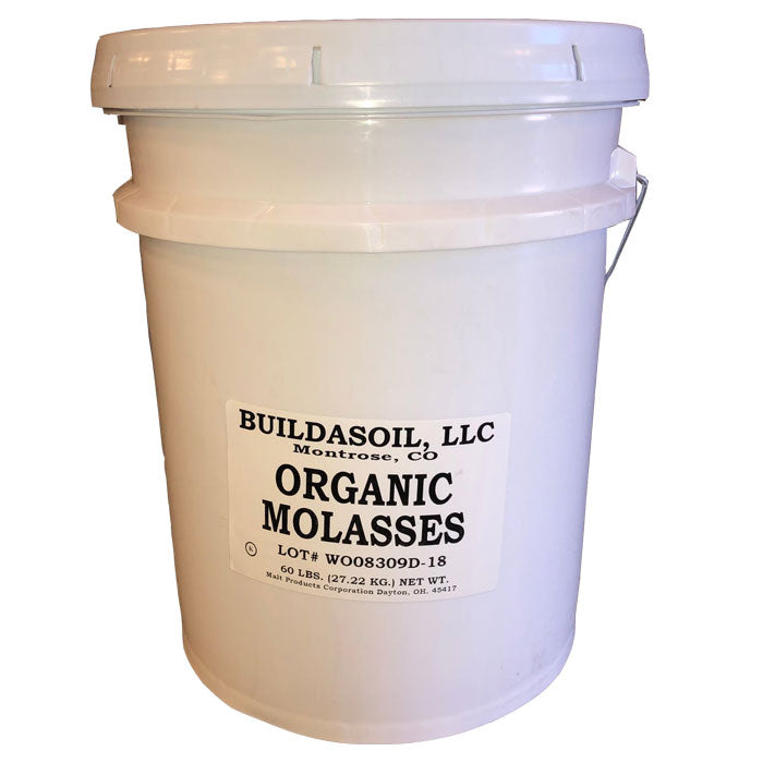 BuildASoil Food Grade Organic Oregon Tilth Molasses, 5 Gallon