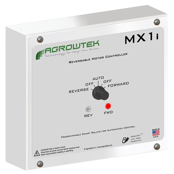 Agrowtek MX1i AC Digital Intelligent Motor Relay, 120Vac, 8A