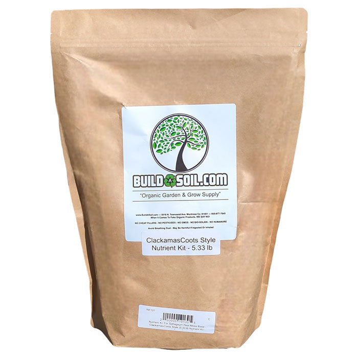 BuildASoil Clackamas Coots Style Nutrient Kit for Sphagnum Peat Moss, 5.33 lb.