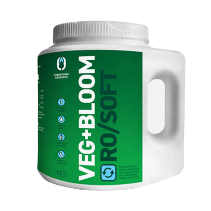 Hydroponic Research Veg+Bloom RO Soft Base One Part Powder Nutrient