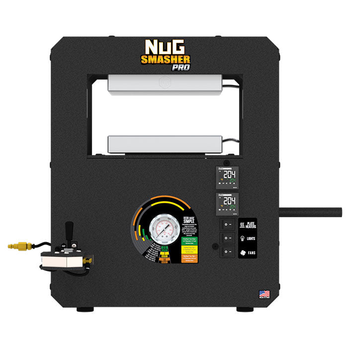 NugSmasher PRO 20 Ton Pneumatic/Manual Rosin Press