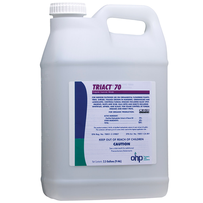 OHP Triact 70 Organic Fungicide, Insecticide, & Miticide, 2.5 Gallons