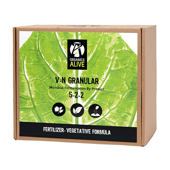 Organics Alive V-N Granular Slow Release Veg 5-2-2, 25 lbs.