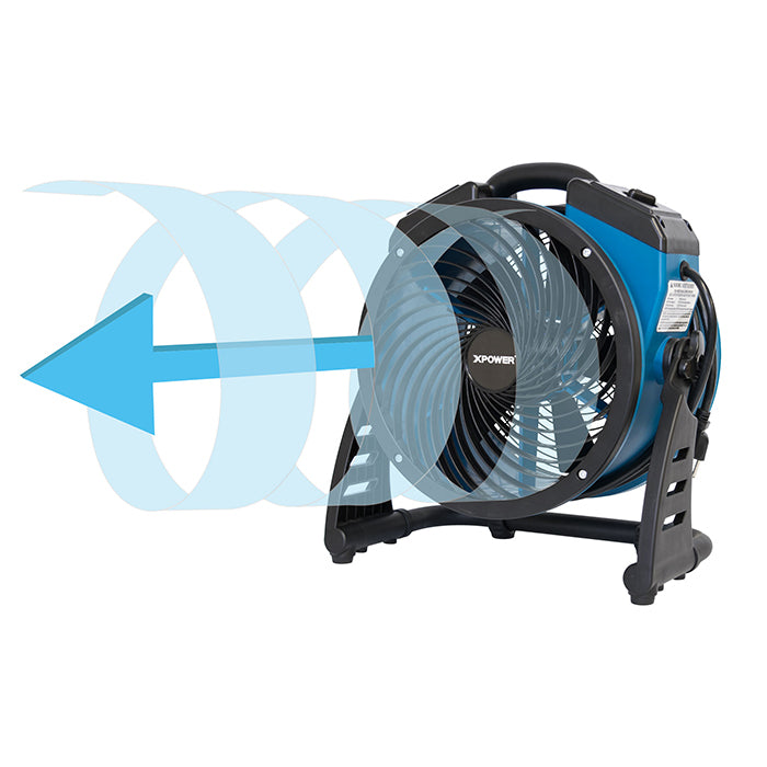 XPOWER P-26AR Industrial Axial Utility Fan, 1300 CFM, 13 Inch